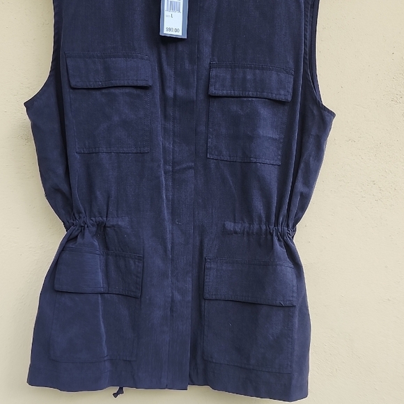 Kenneth Cole New York NWT Navy Sleeveless Vest - Picture 5 of 9